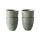 HKliving - Gradient Ceramics Set of 4 Mugs Green 295ml