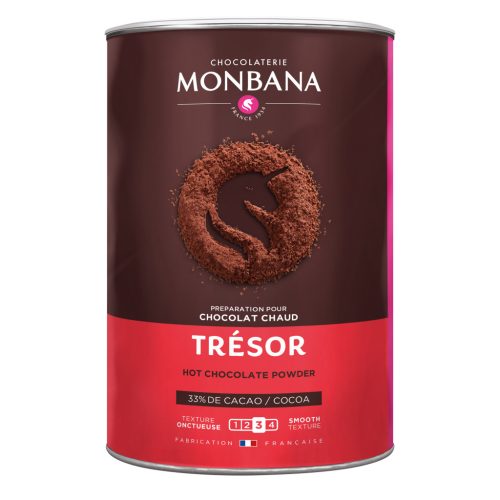 Monbana Trésor drinking chocolate with 33% cocoa 1000g