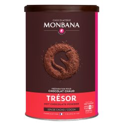   Monbana Trésor forró csokoládé italpor 33% kakaóval 250g