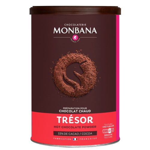 Monbana Trésor forró csokoládé italpor 33% kakaóval 250g