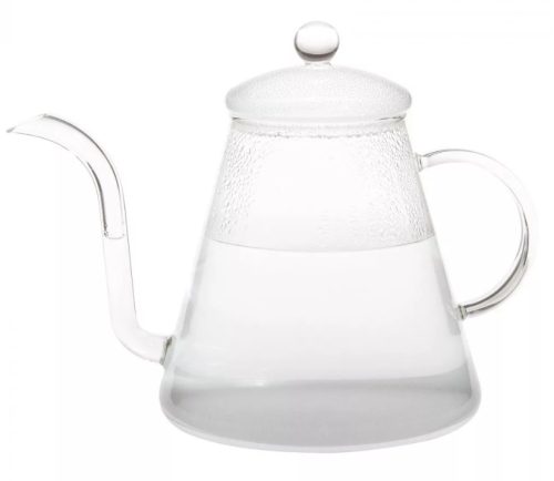 POUR OVER HEAT RESISTANT KETTLE WITH BUTTONED TOP 1,2L