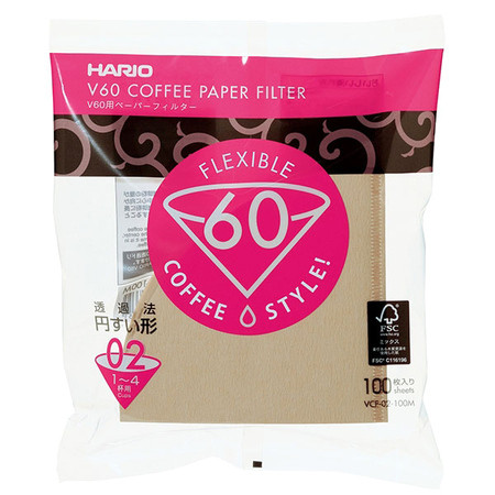 Hario Misarashi barna filter papír - V60-02 - 100 pieces