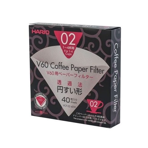 Hario paper filters for V60-02 dripper 40pcs/package